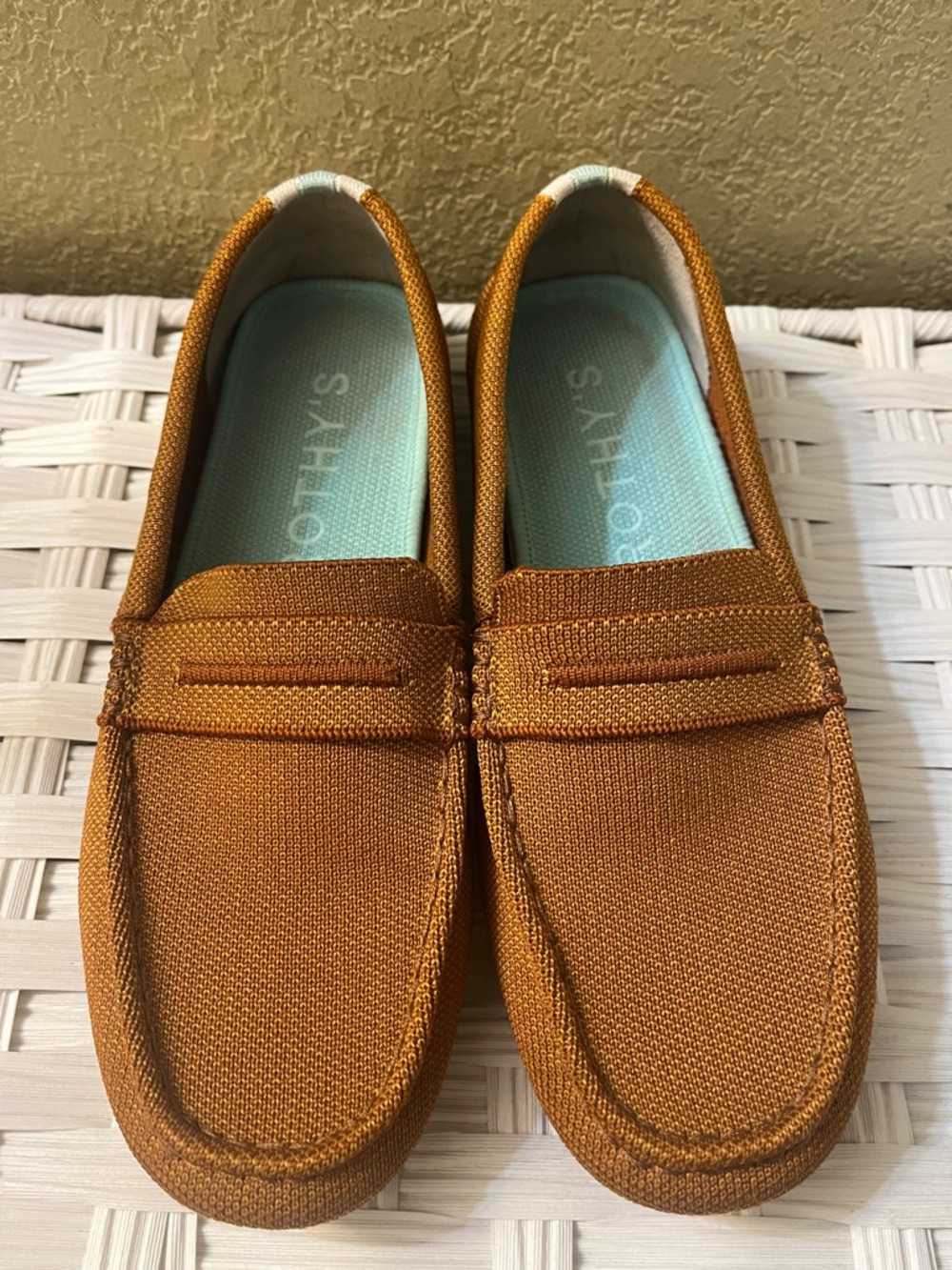 ROTHY’S The Driver Cognac Driving Shoes Loafers WOMENS SZ 8